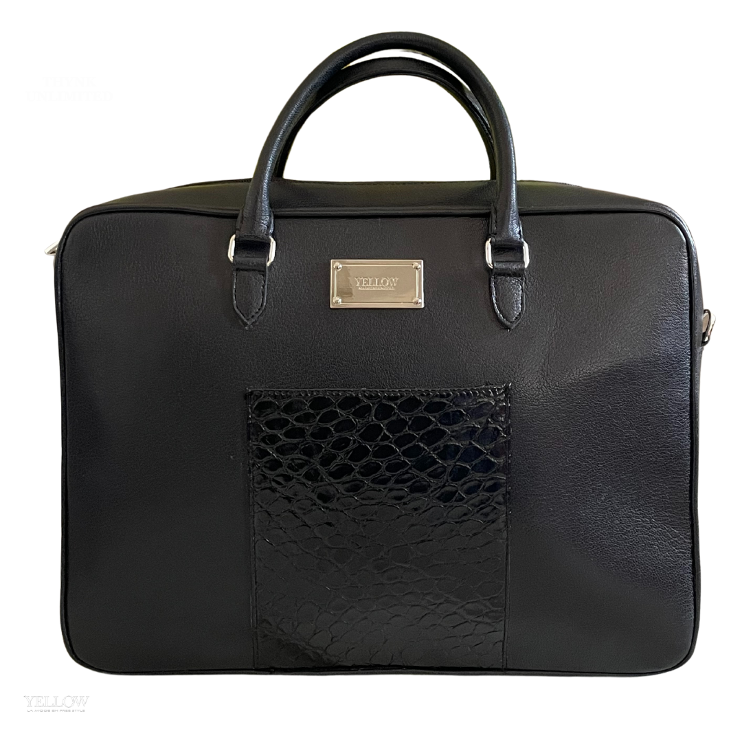 Cartable CLASSIC Croco All Black