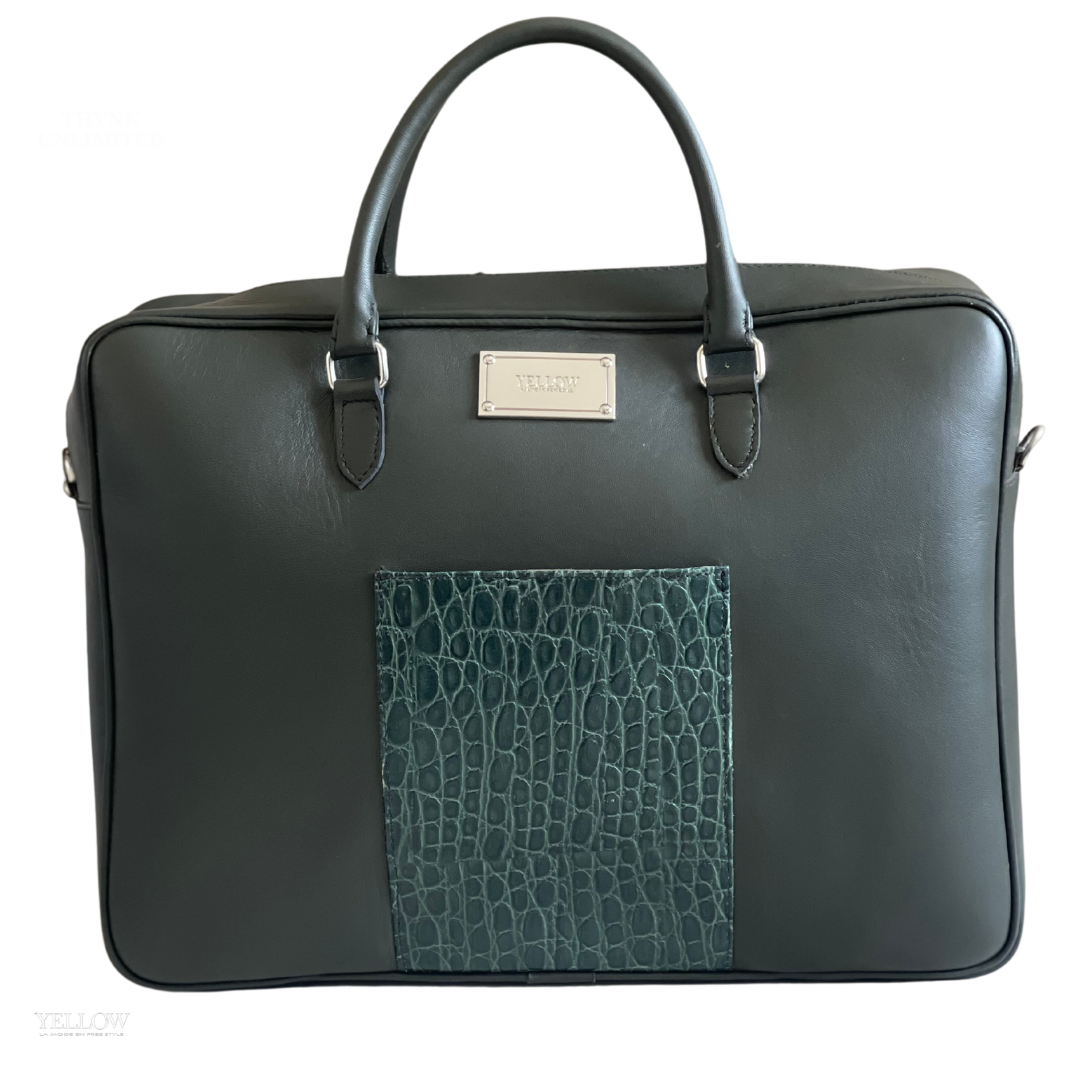 Cartable SOUHAIBOU Croco All green