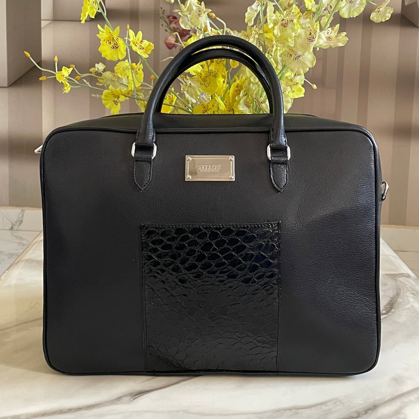 Cartable CLASSIC Croco All Black